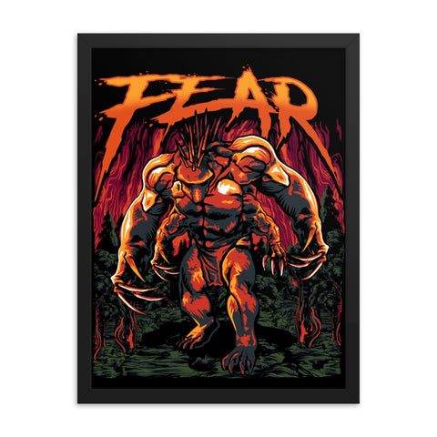 Fear Framed Poster
